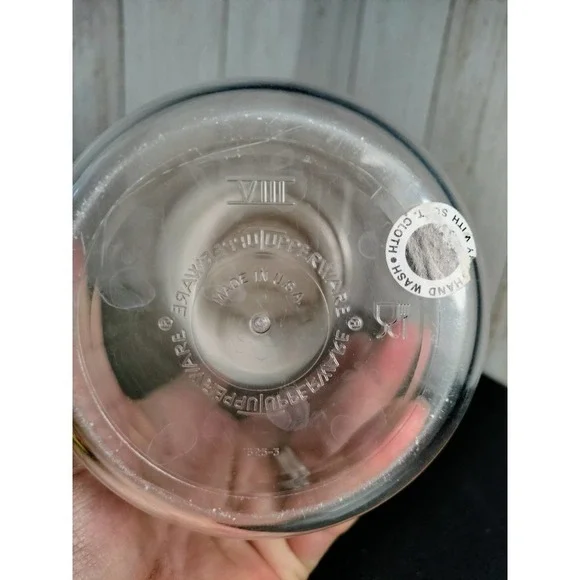 Tupperware Counterparts Vintage canister #1625 w/ 3 part lid #1249 #1213 almond - Picture 7 of 7